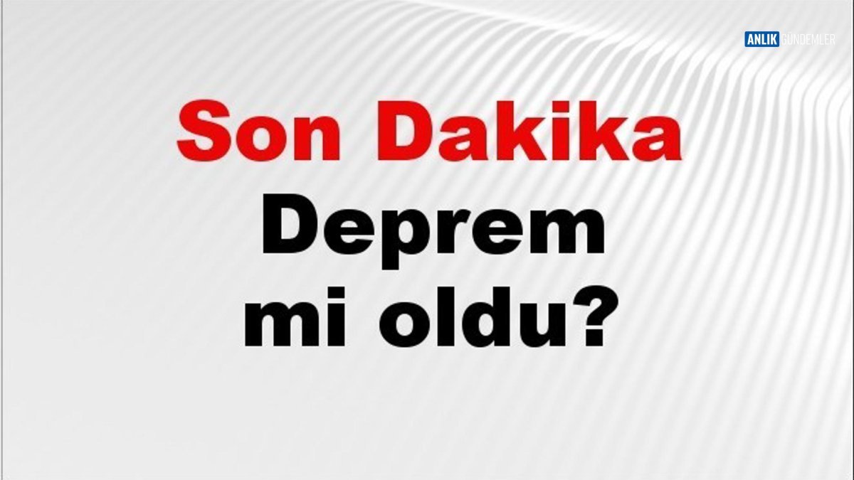 Ege'de Jeolojik Hareketlilik: Balıkesir'de Hafif Deprem Paniği