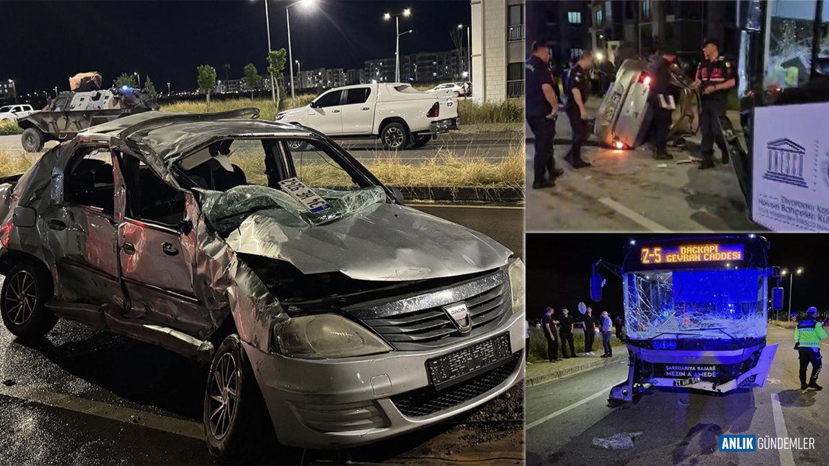 Diyarbakır'da Kanlı Kavşak: Otobüsle otomobilin çarpışması can aldı! 2 kişinin hayatını kaybettiği kazada dehşet!