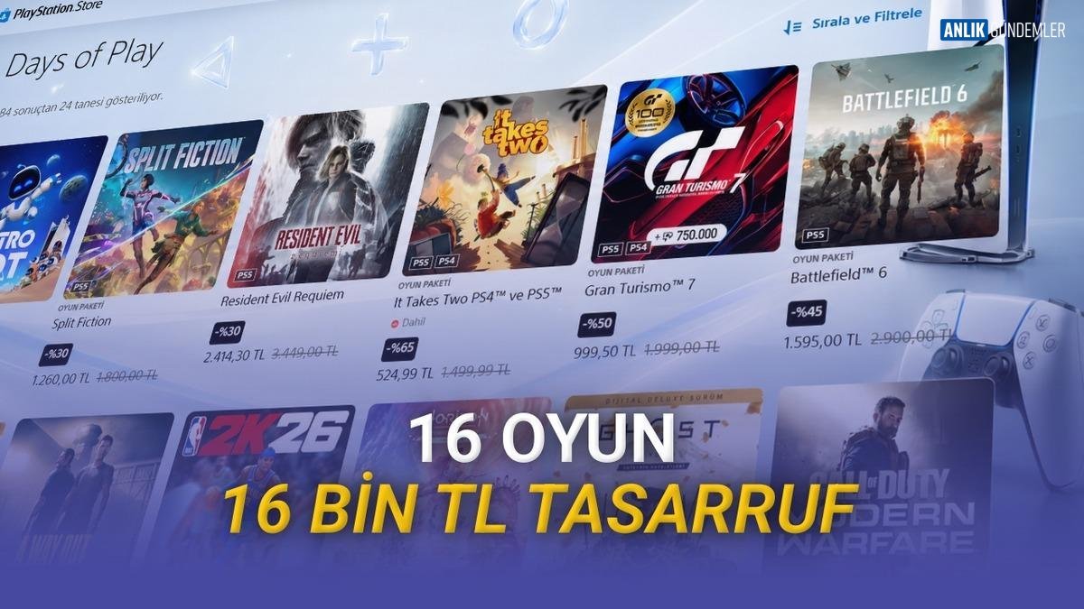 PlayStation'dan Pes Ettiren Fırsat! 16 Bin TL'yi Cebinizde Bırakacak O Efsane Oyunlar İndirime Girdi!