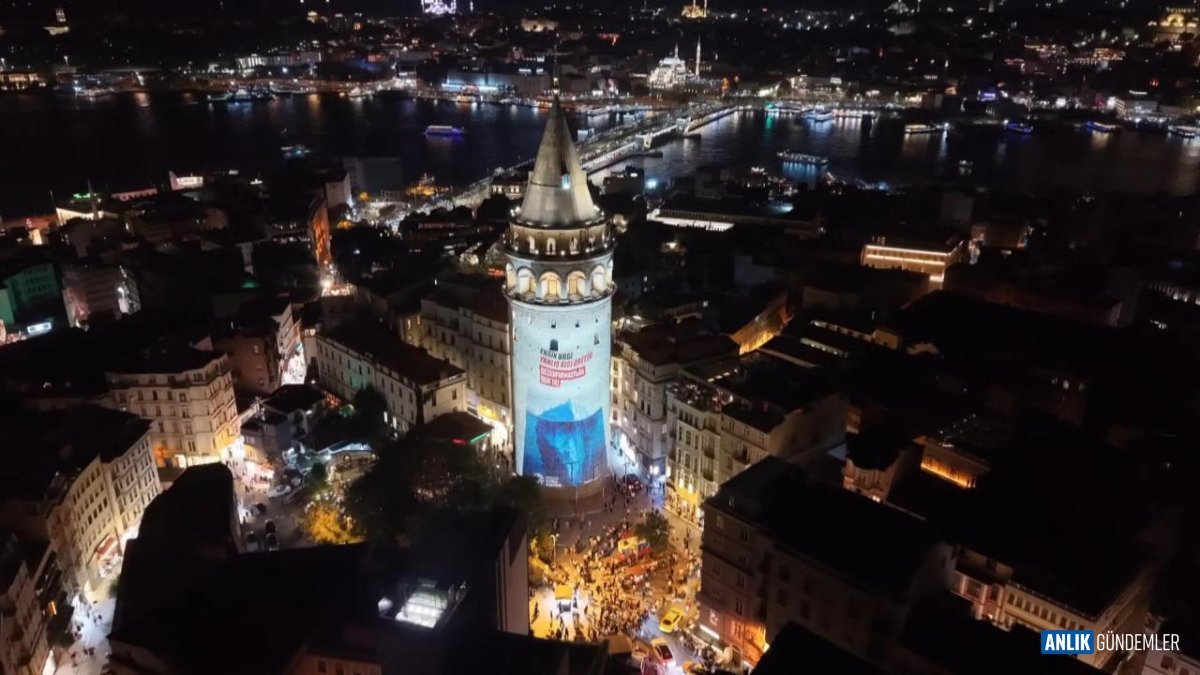 Galata Kulesi'nden Dezenformasyona Dev Mesaj: 'Gerçeğe Bak, Sorgula!'